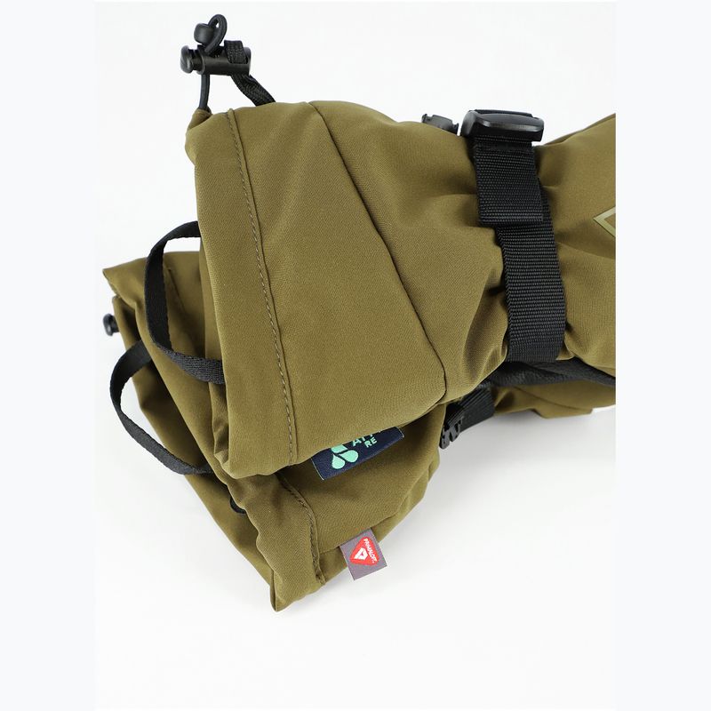 Guanti da sci Viking Norvik Pro Mitten Freeride olive/white 6