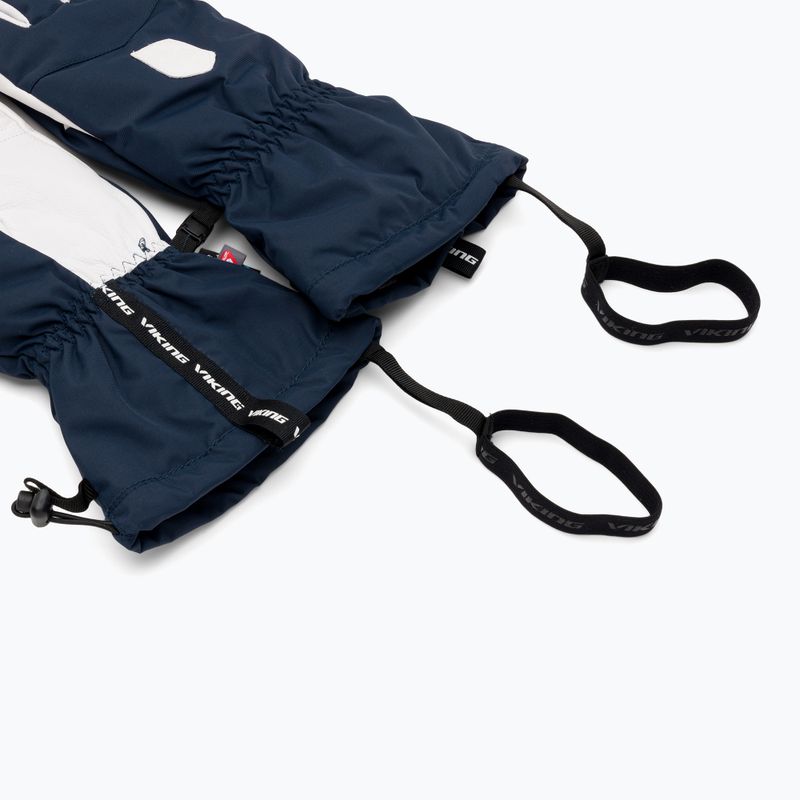 Guanti da sci uomo Viking Sven Ski navy/white pelle 6
