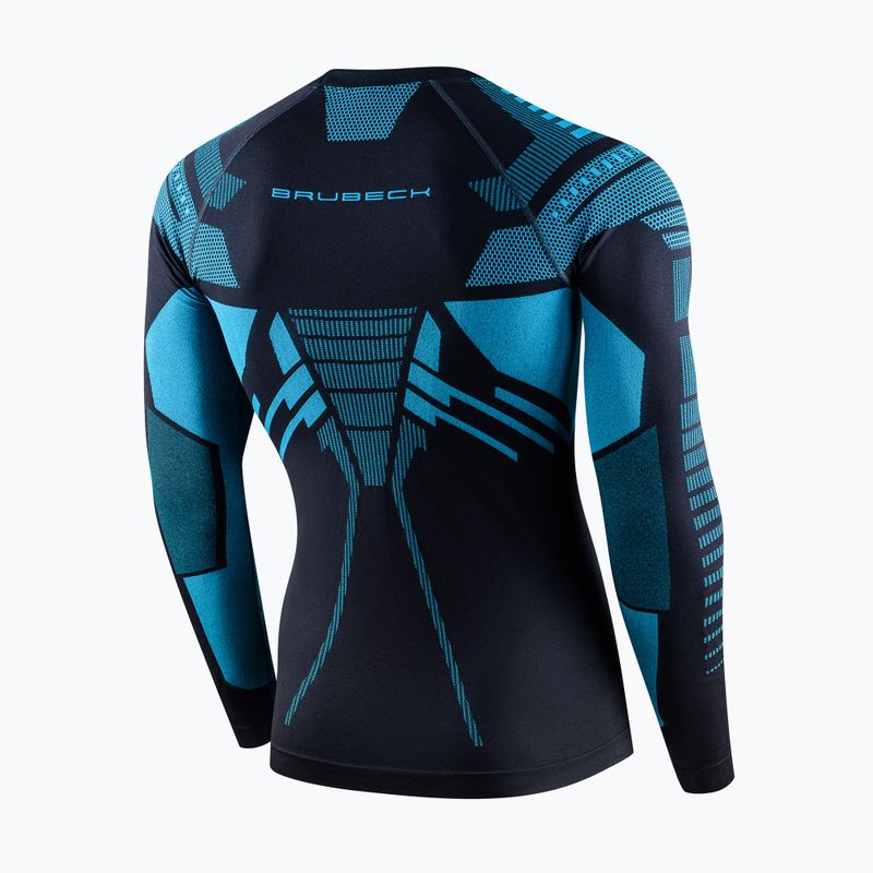 Maglia termica a manica lunga da uomo Brubeck Dry graphite/blue 4