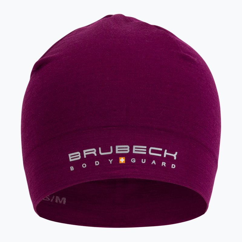 Brubeck HM10180 Berretto termico Extreme Wool plum 2