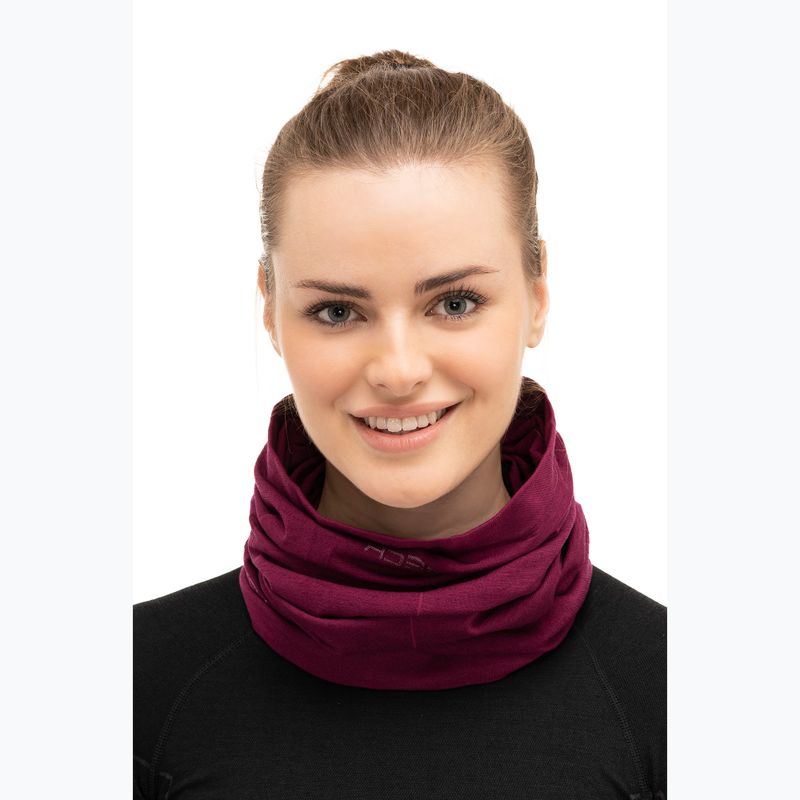 Snood Brubeck in lana color prugna 2