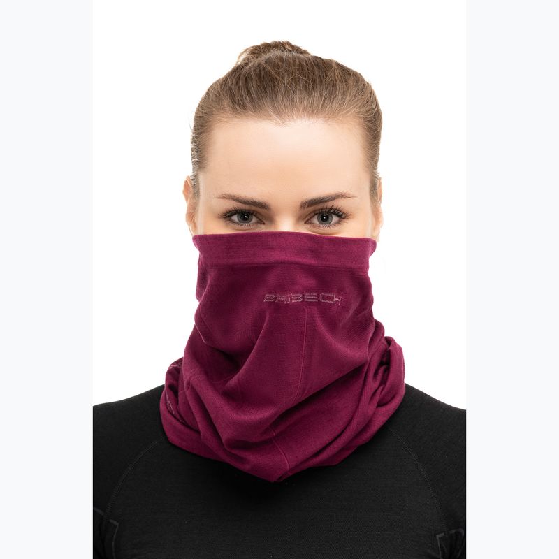 Snood Brubeck in lana color prugna 3