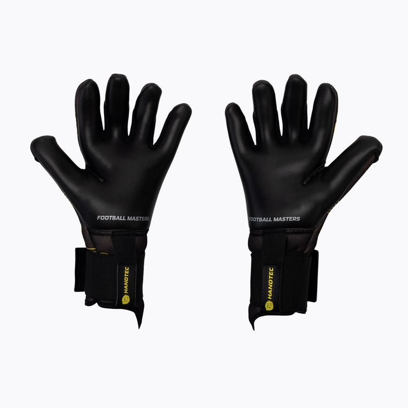 Guanti da portiere per bambini Football Masters Fenix nero/giallo 2