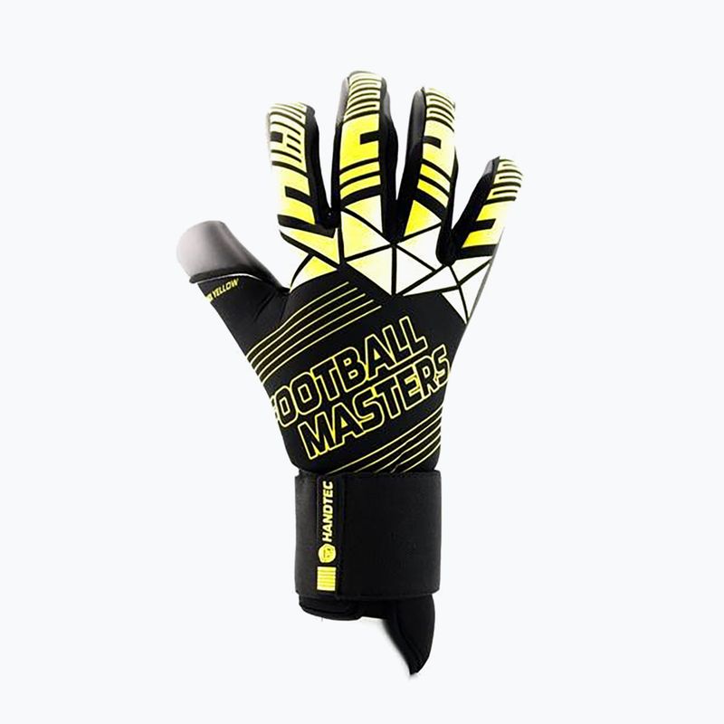 Guanti da portiere per bambini Football Masters Fenix nero/giallo 5