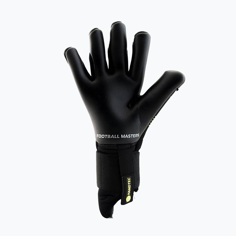 Guanti da portiere per bambini Football Masters Fenix nero/giallo 6