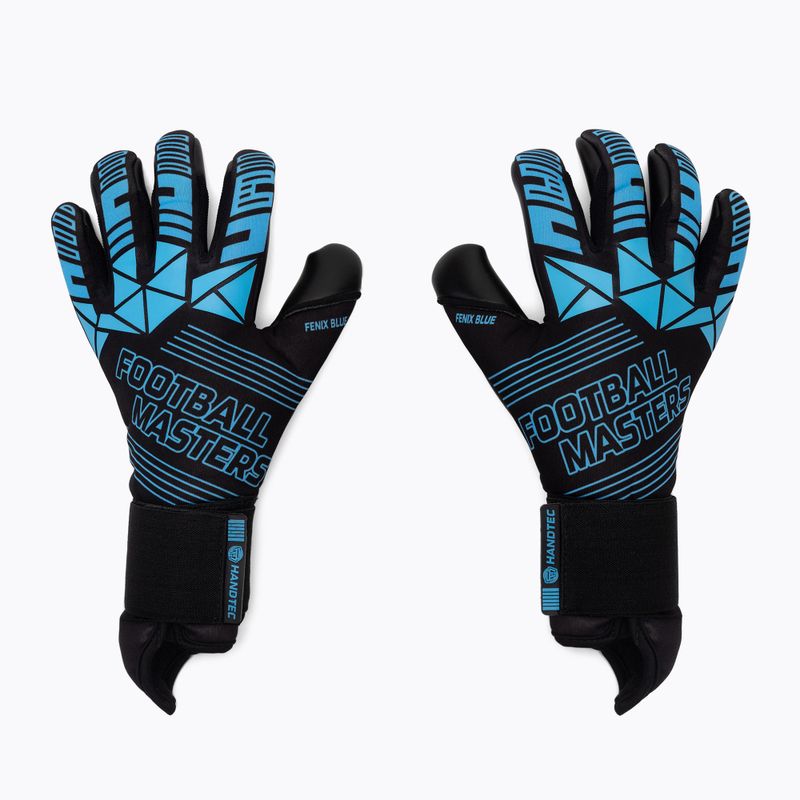 Guanti da portiere Football Masters Fenix nero/blu