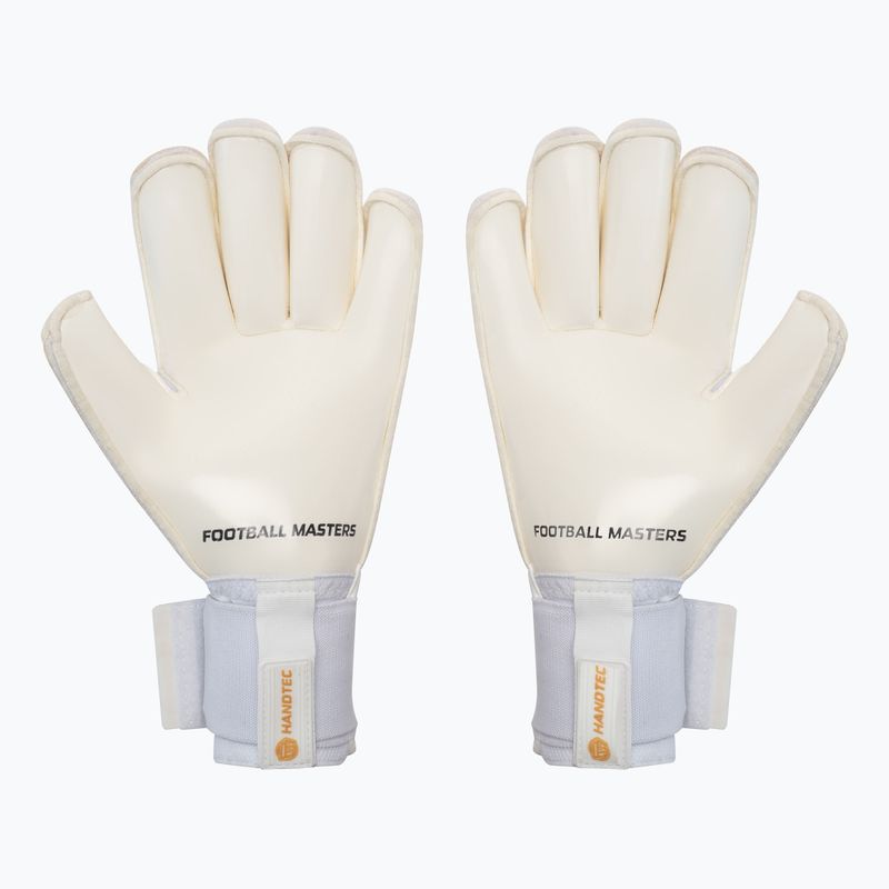 Guanti da portiere Football Masters Voltage Plus RF v 4.0 bianco/oro 2