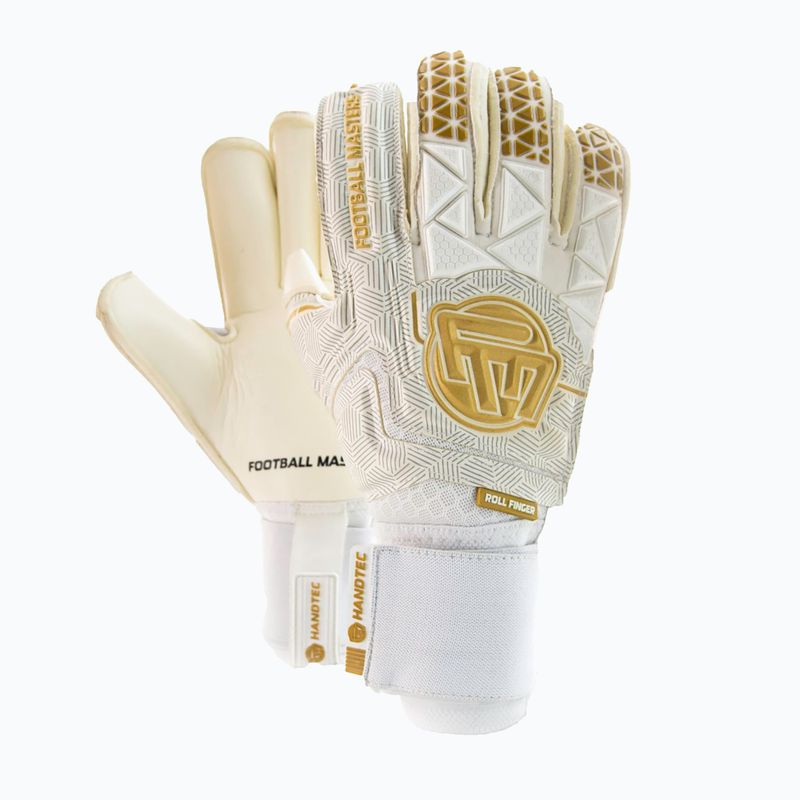 Guanti da portiere Football Masters Voltage Plus RF v 4.0 bianco/oro 4