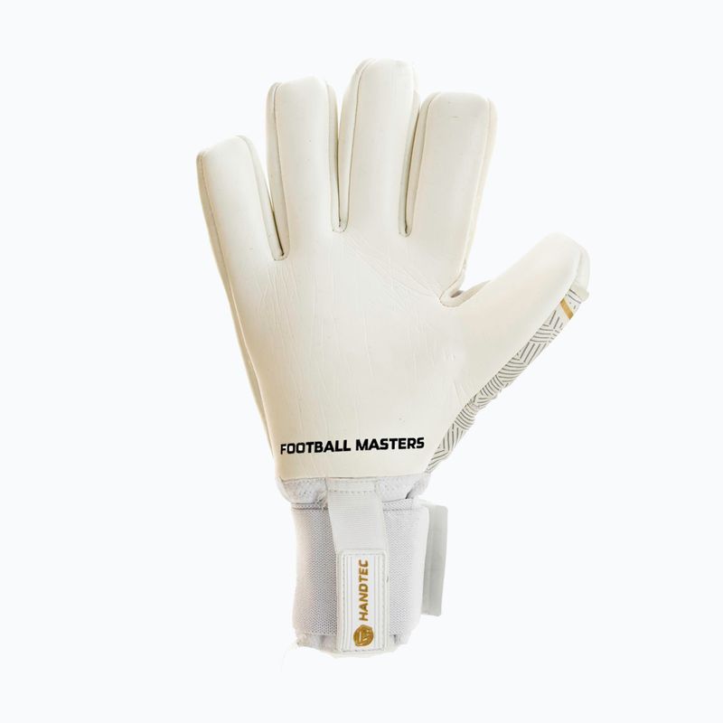 Guanti da portiere Football Masters Voltage Plus NC v 4.0 bianco/oro 6