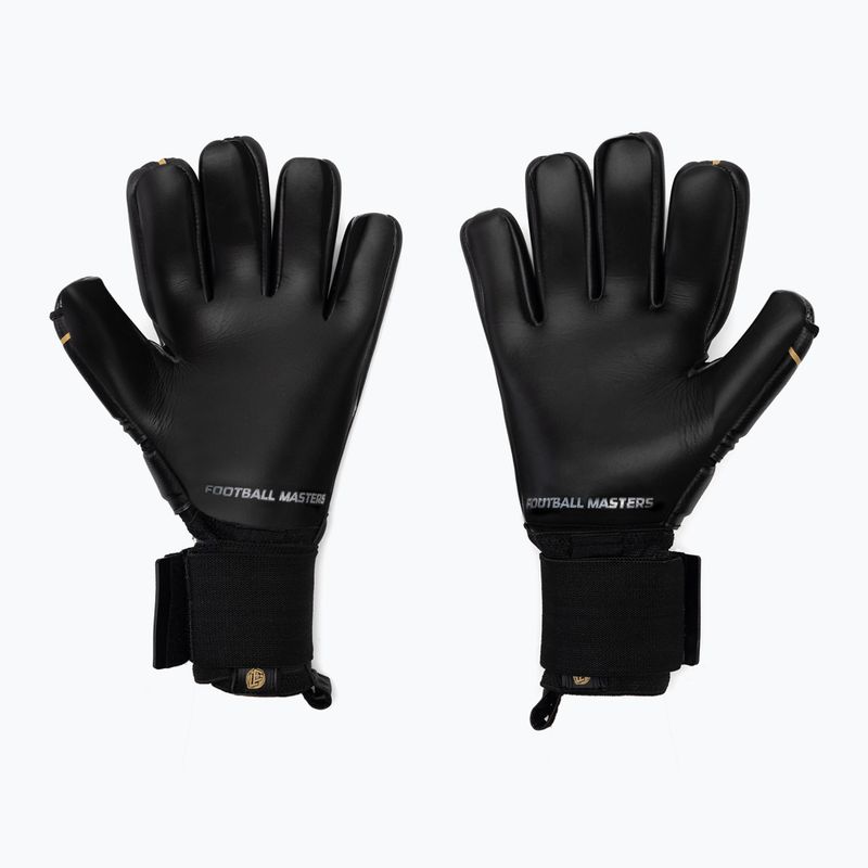Guanti da portiere Football Masters Voltage Plus NC v 4.0 nero/oro 2