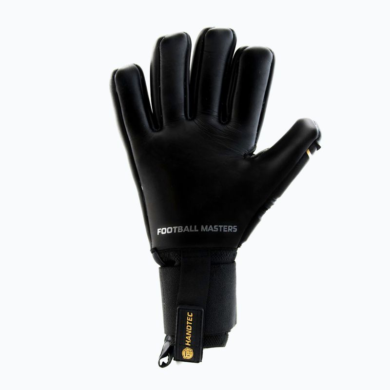 Guanti da portiere Football Masters Voltage Plus NC v 4.0 nero/oro 6