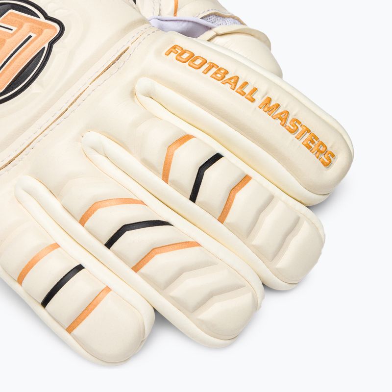 Guanti da portiere Football Masters Full Contact NC v4.0 bianco/oro 3