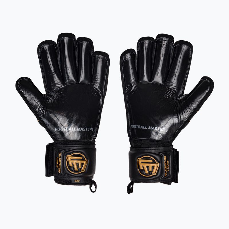 Guanti da portiere Football Masters Full Contact RF v4.0 nero/oro 2