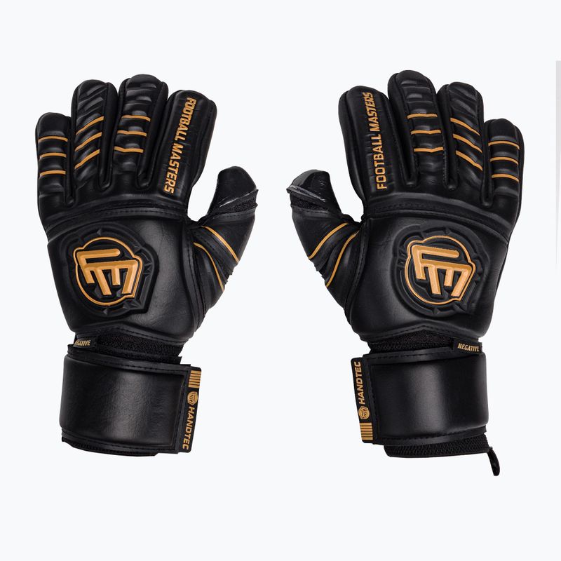 Guanti da portiere Football Masters Full Contact NC v4.0 nero/oro