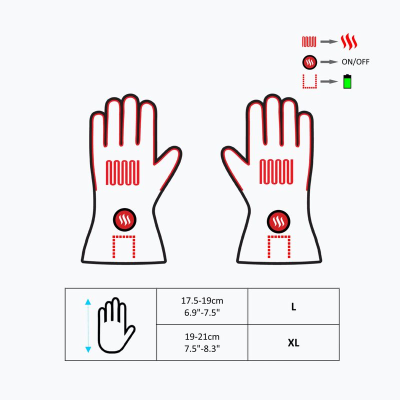 Guanti da sci riscaldati Glovia GS5 nero 19