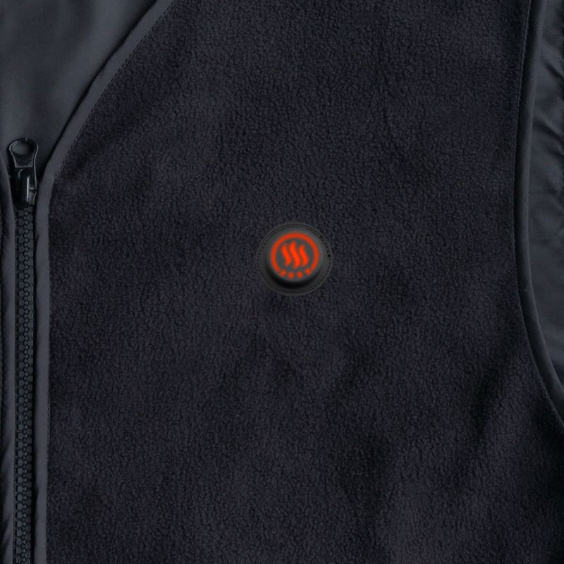 Glovii Gilet riscaldato in pile GV1 nero 9