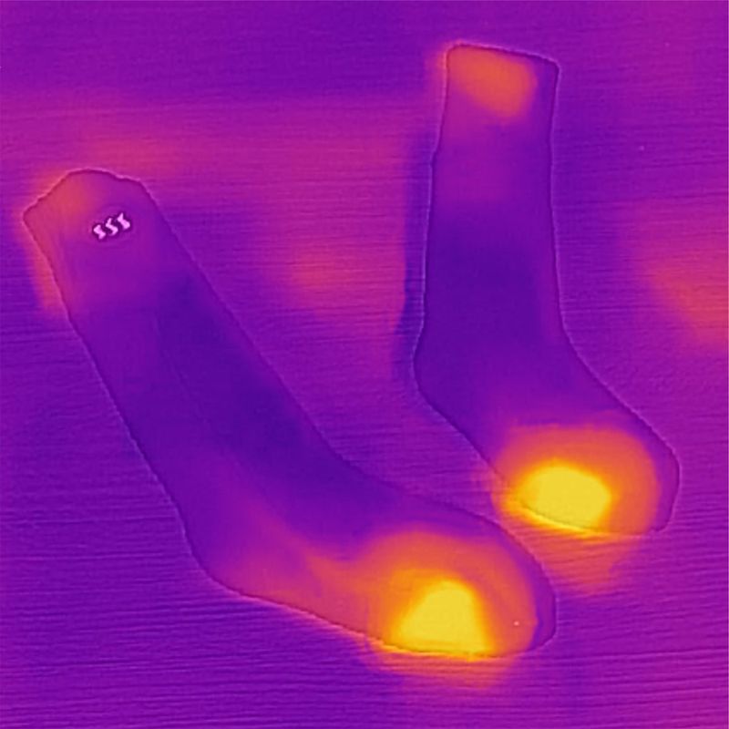 Glovii GQ2 calze riscaldate con telecomando nero 12