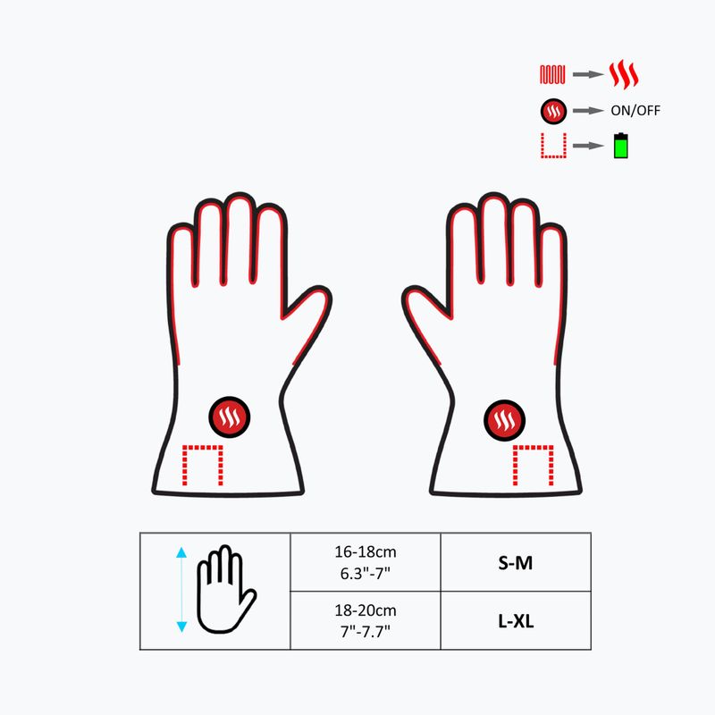 Guanti riscaldati Glovii GEG grigio 12