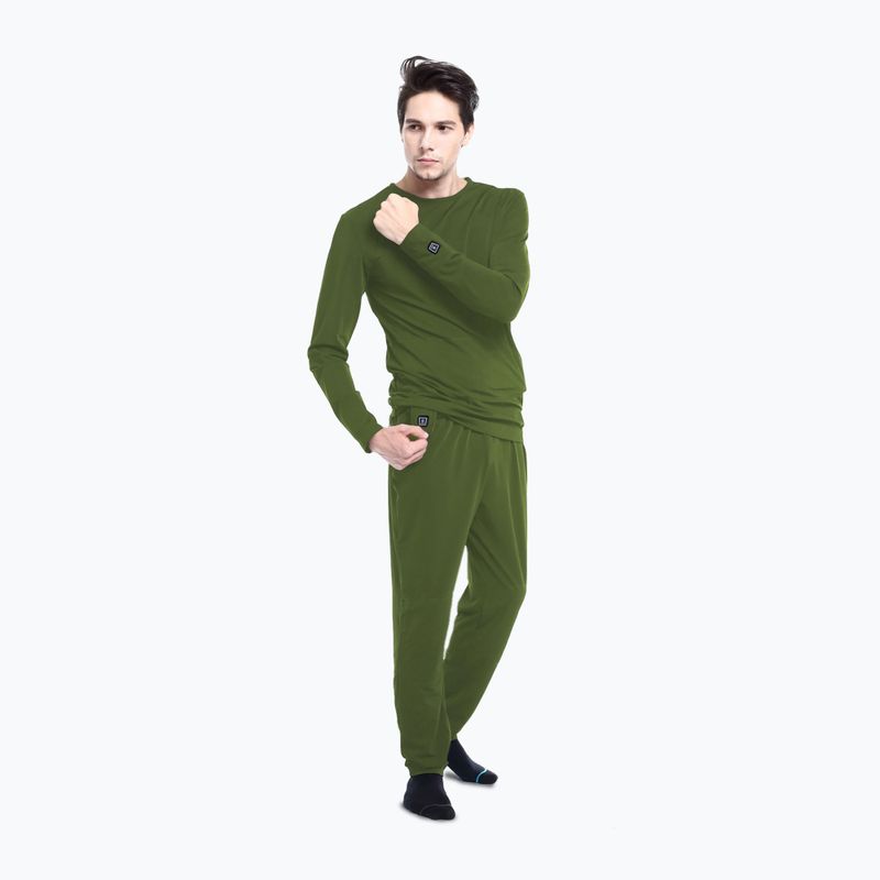 Felpa riscaldata verde Glovii GJ1C 3
