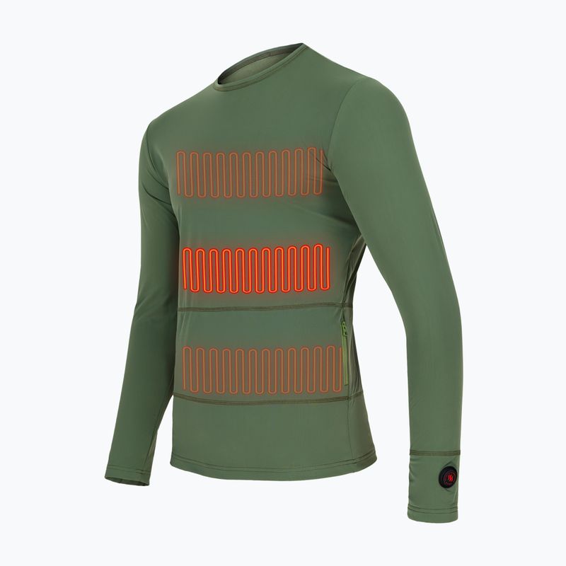 Felpa riscaldata verde Glovii GJ1C 4