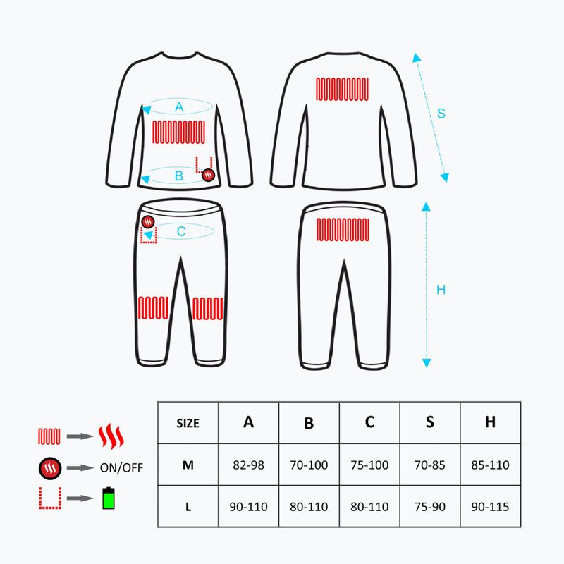 Glovii GXR set intimo termico arancione 11
