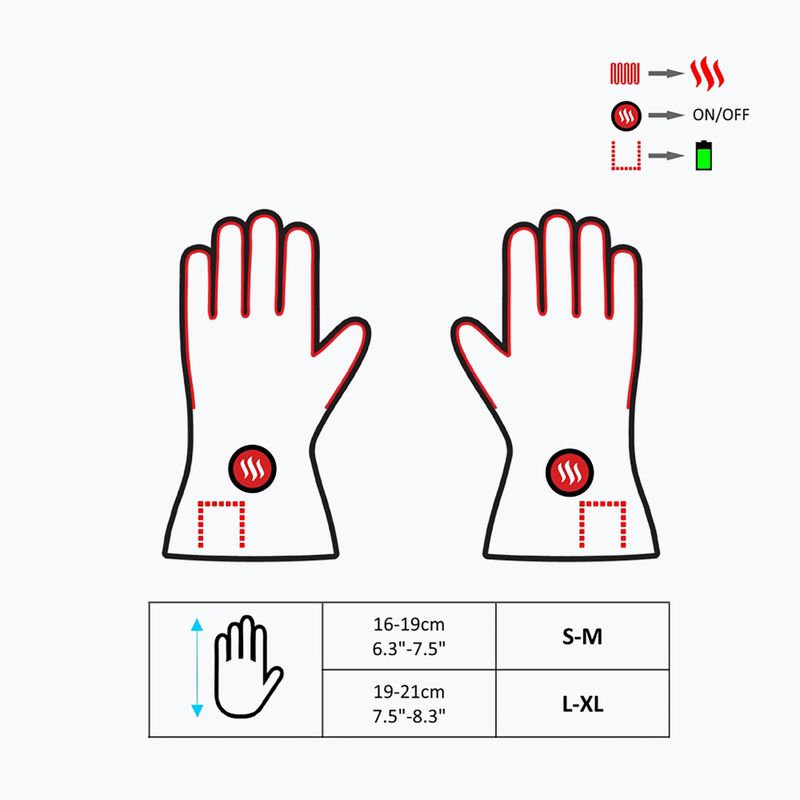 Guanti impermeabili riscaldati Glovia GYB 8
