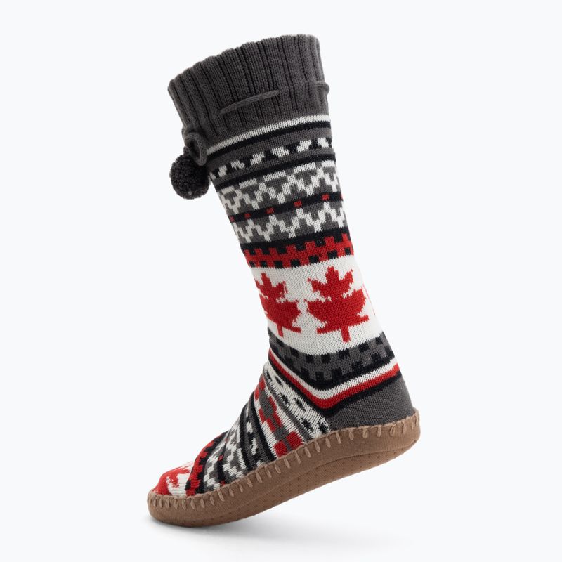 Glovii GOB bianco/rosso/grigio pantofole riscaldate con calzini 2