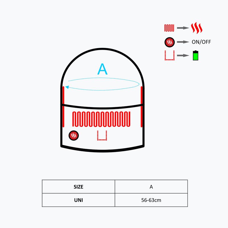 Glovii GHB cappuccio riscaldato nero 8