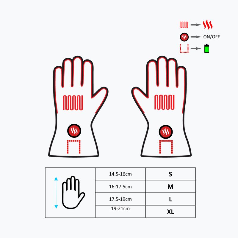 Guanti riscaldati Glovii GS3 beige 8