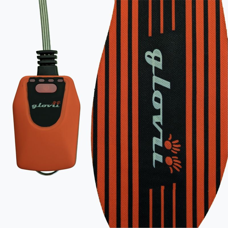 Glovii GW4U inserti riscaldati per scarponi da sci nero/rosso 3