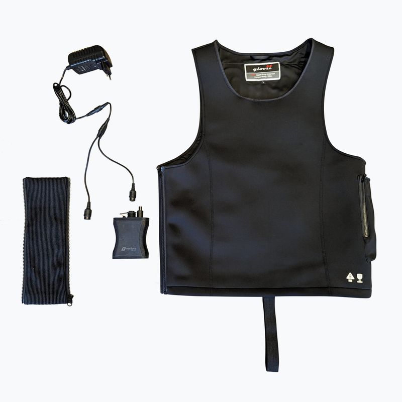 Glovii GMV1 gilet riscaldato in neoprene nero 7