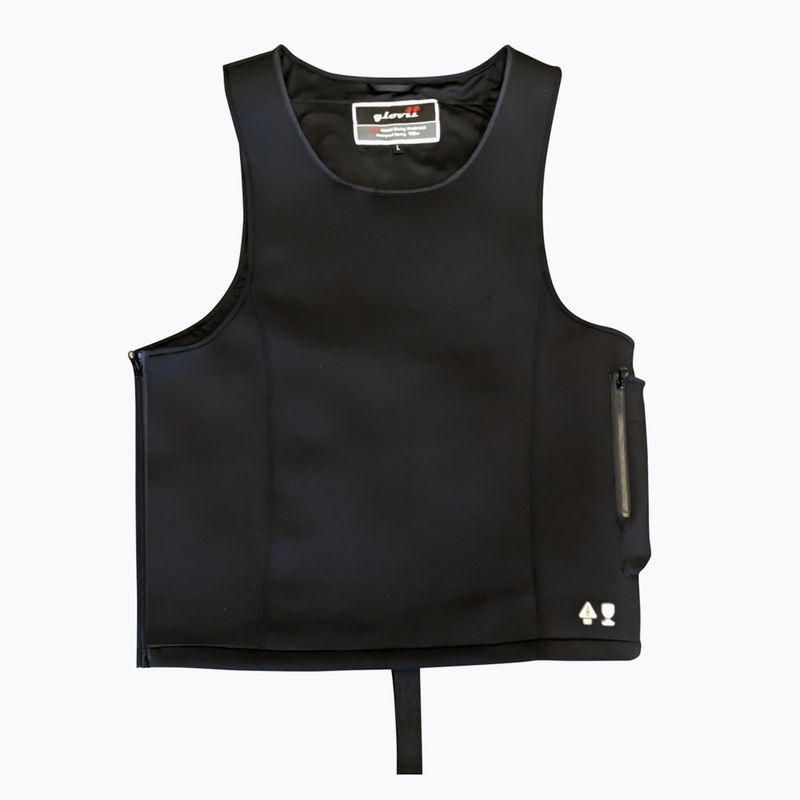 Glovii GMV1 gilet riscaldato in neoprene nero 8
