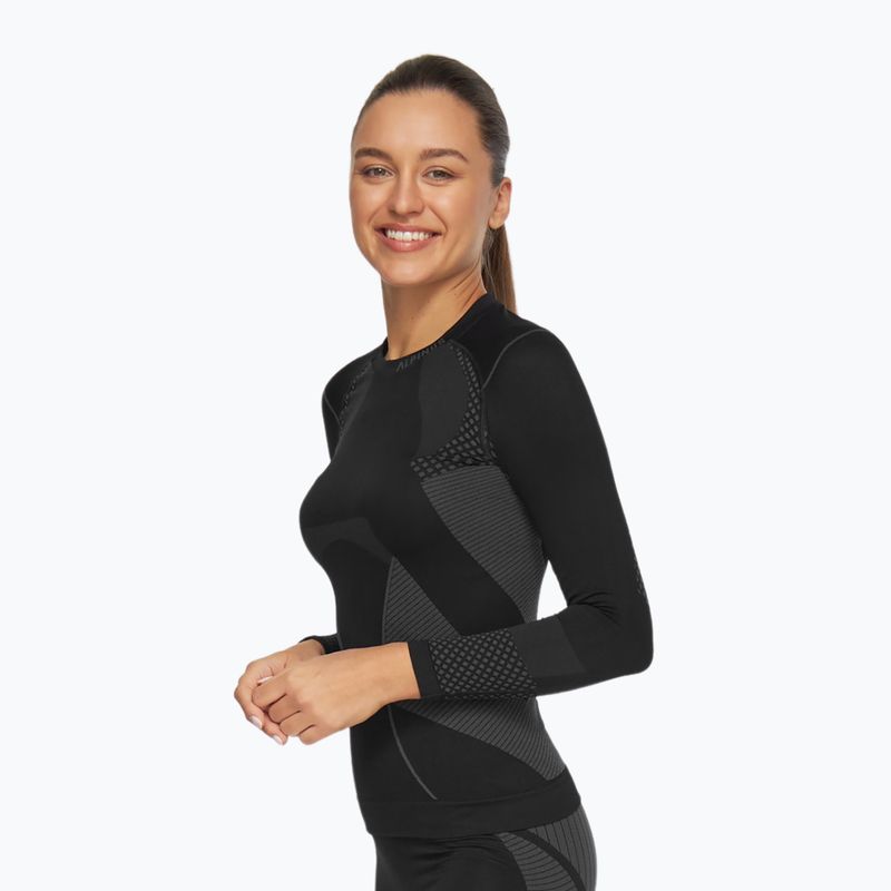 Felpa termica Alpinus Active Base Layer donna nero/grigio 3