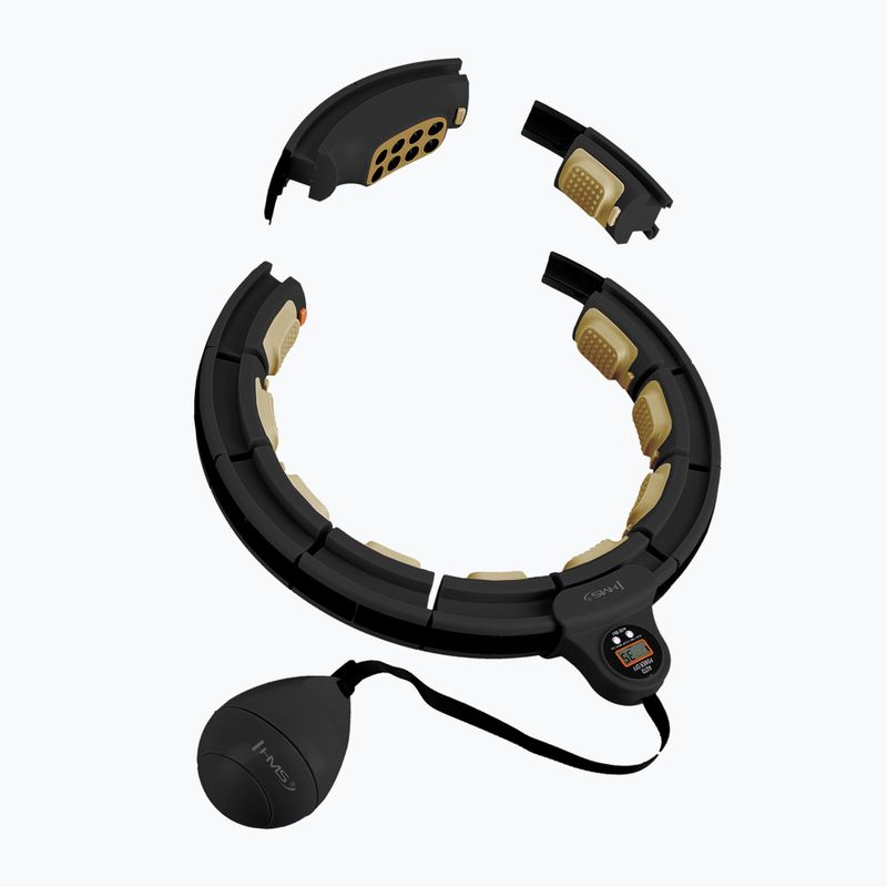 Hula hop con peso e contatore HMS HHM13 nero/oro 4