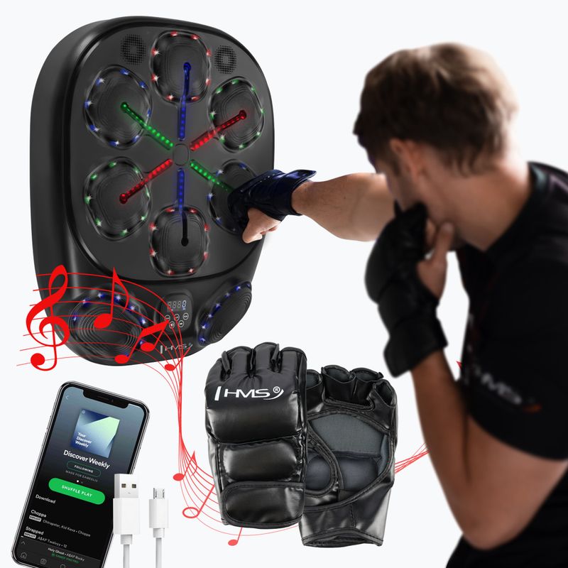 Disco di allenamento elettronico + guanti HMS TB10 nero 5