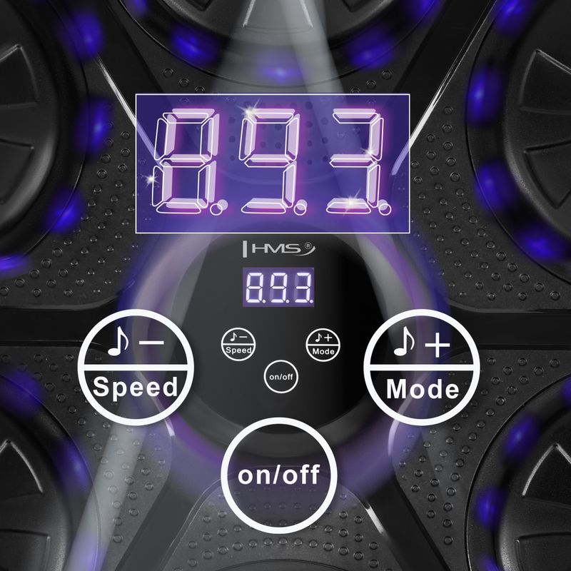 Disco di allenamento elettronico + guanti HMS TB03 nero 10
