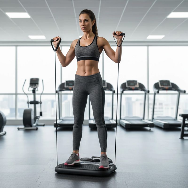 Piattaforma multifunzionale per esercizi con cavi HMS DBP01 black 8