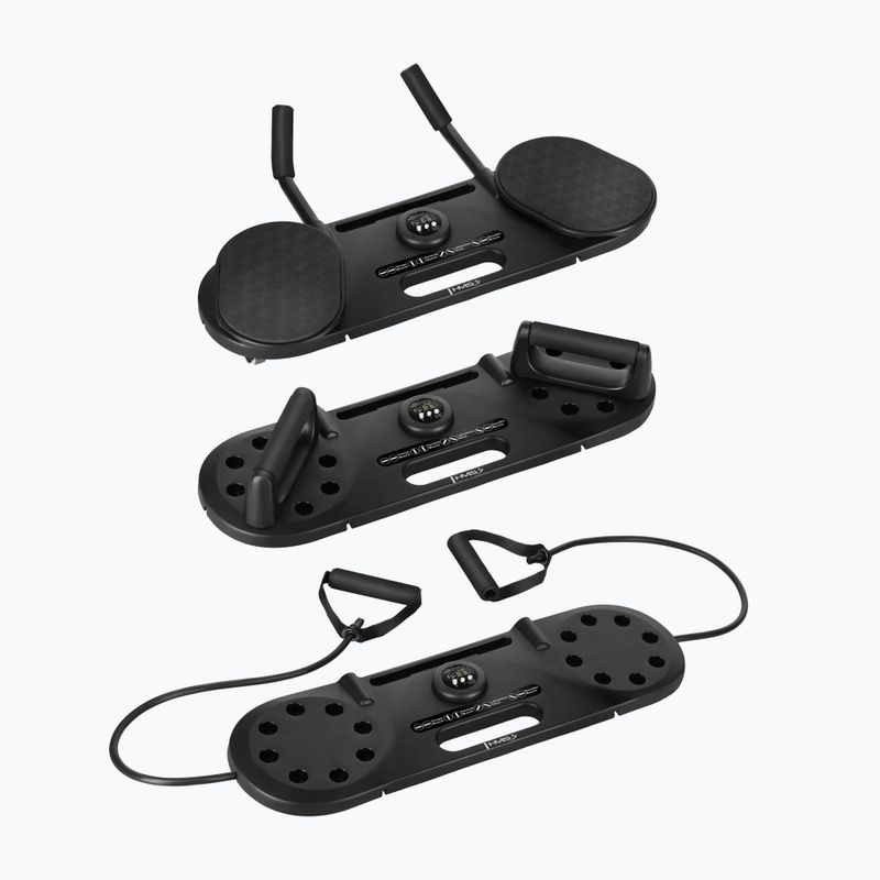 Tavola multifunzione HMS DBP02 for abdominal muscle exercises and push-ups with straps 3w1 black 3