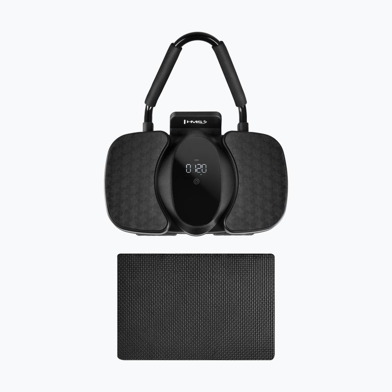 Ruota automatica per esercizi addominali con supporto e display HMS KA40 black 2