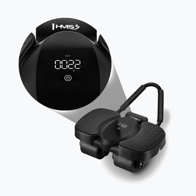 Ruota automatica per esercizi addominali con supporto e display HMS KA40 black 5