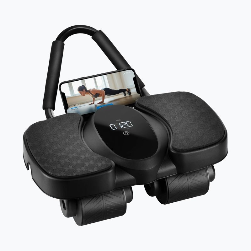 Ruota automatica per esercizi addominali con supporto e display HMS KA40 black 6