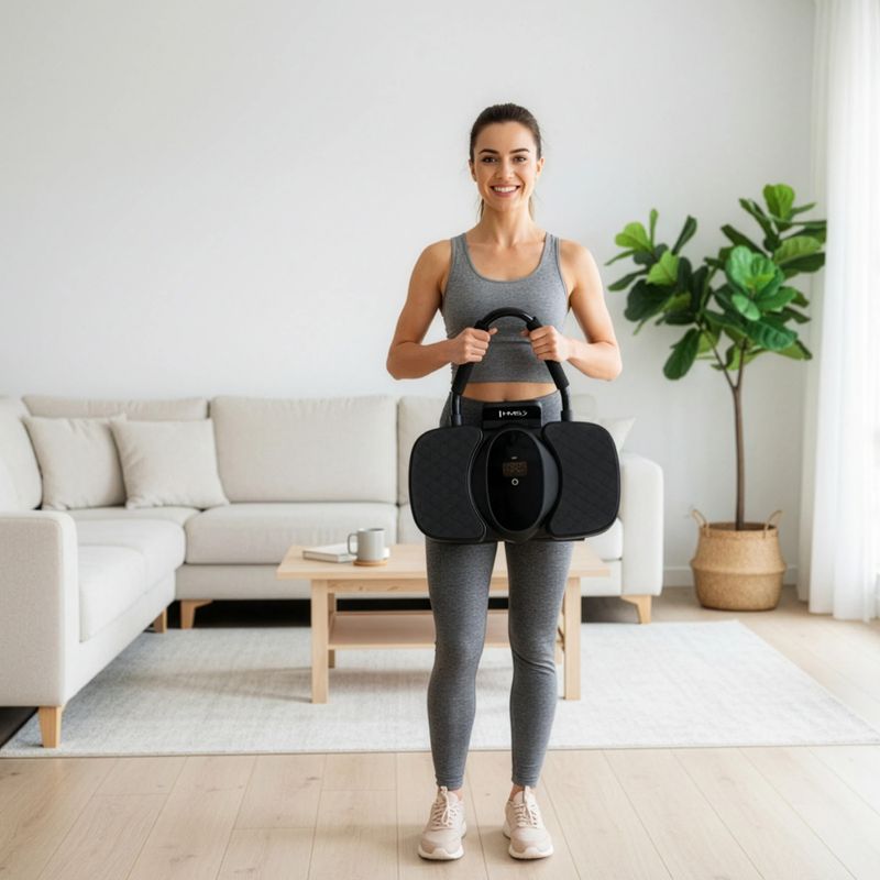 Ruota automatica per esercizi addominali con supporto e display HMS KA40 black 10