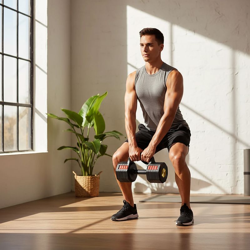 Manubrio regolabile HMS HL05 3w1 11,34 kg kg black/red 11