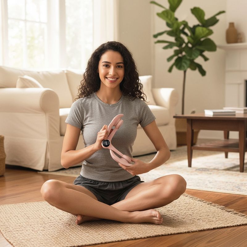 Pinza per esercizi HMS TM02 with counter TPE pink 9