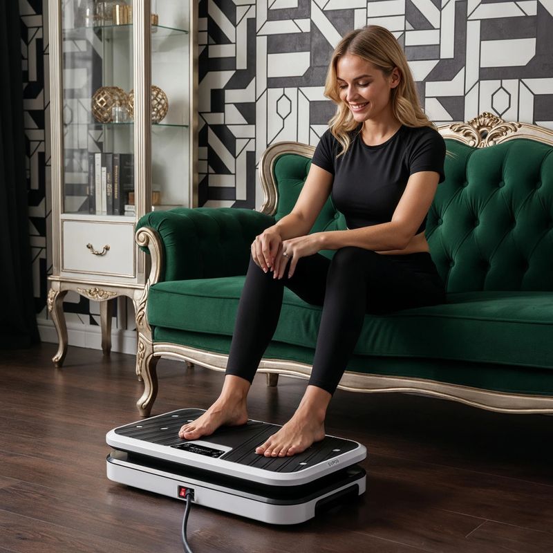 Piattaforma vibrante HMS SVP09 black/white 12