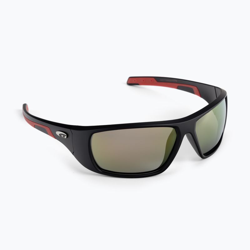 Occhiali da sole GOG Maldo nero opaco/rosso/rosso specchiato