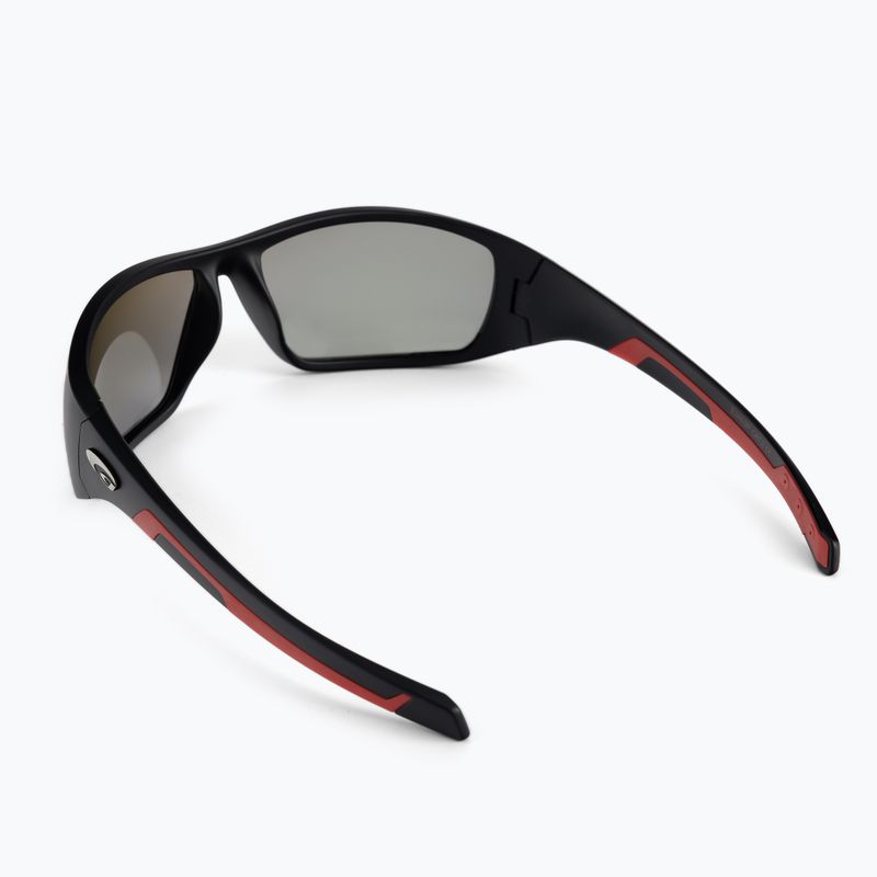 Occhiali da sole GOG Maldo nero opaco/rosso/rosso specchiato 2