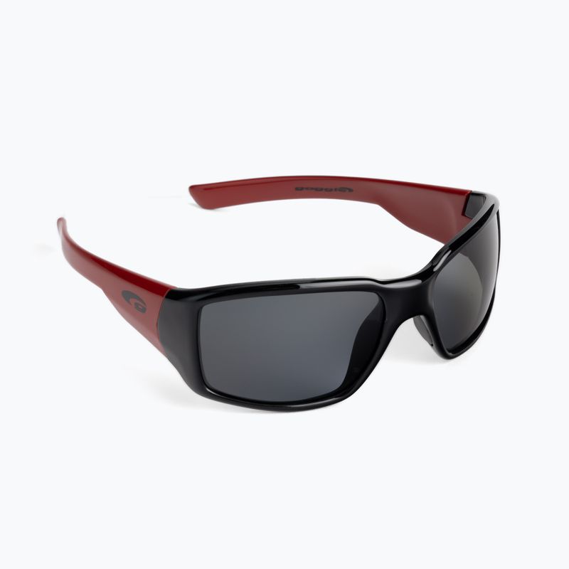 Occhiali da sole per bambini GOG Jungle nero/rosso/fumo