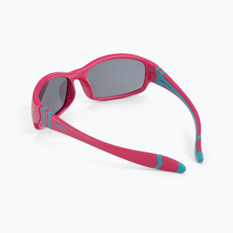 Occhiali da sole per bambini GOG Flexi rosa/blu/fumo 2