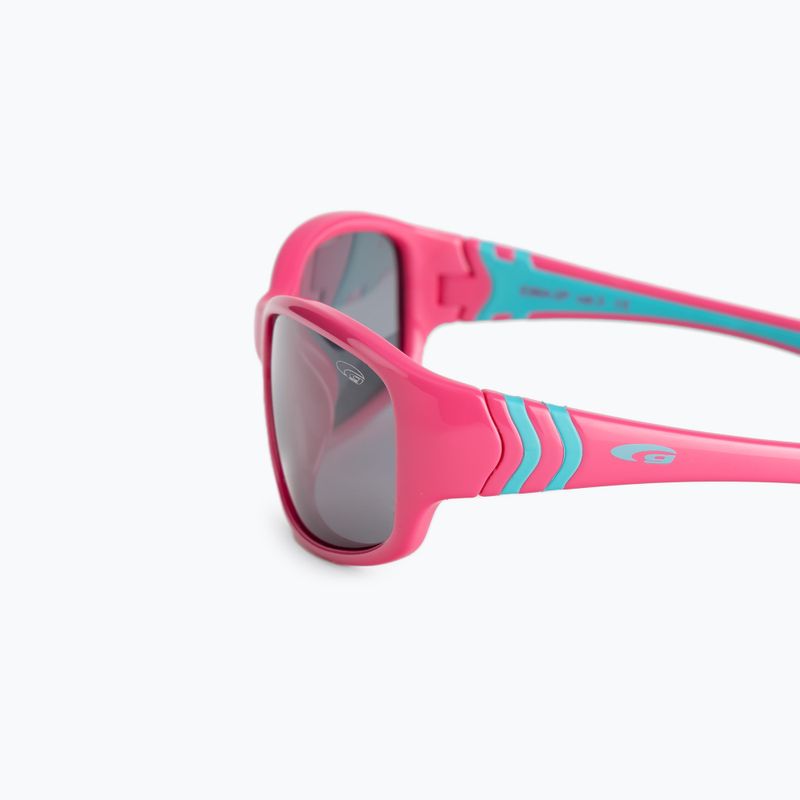 Occhiali da sole per bambini GOG Flexi rosa/blu/fumo 5